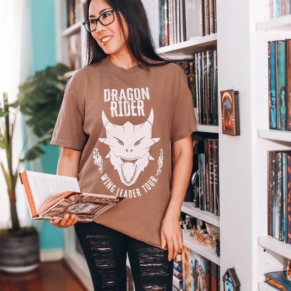 FOURTH WING INSPIRED: WING LEADER TOUR HEAVY WEIGHT TEE