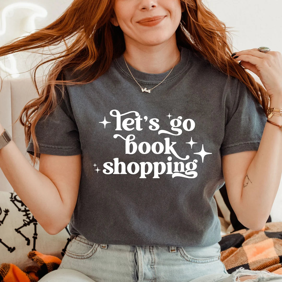 LETS GO BOOK SHOPPING TEE
